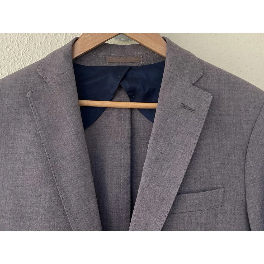 NWT Eleventy First Class Taupe Wool Blazer Sports Coat Men’s Size IT 50 US 40R
